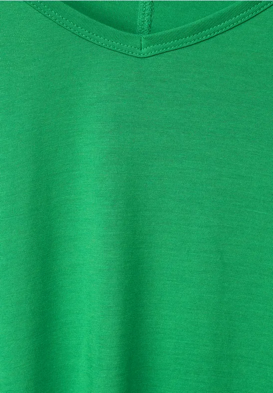 T-Shirt mit Schulterdetail fresh green