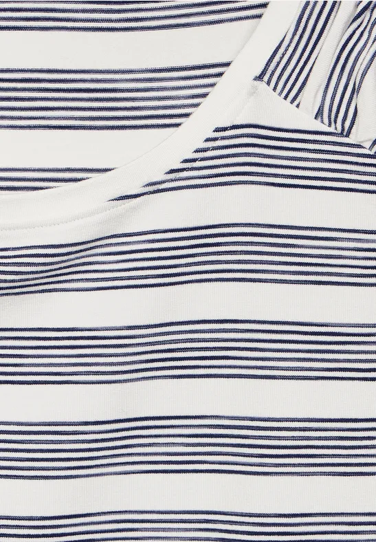 T-shirt à épaules froncées deep blue
