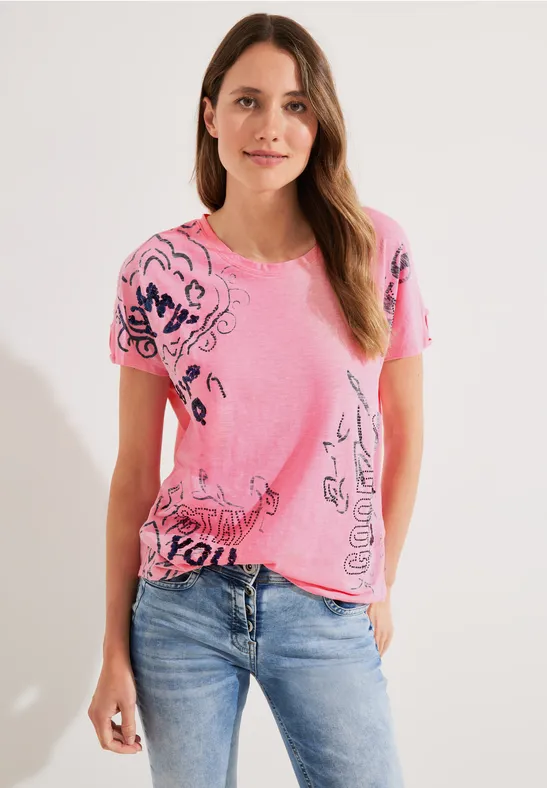T-shirt avec imprimé photo soft pink
