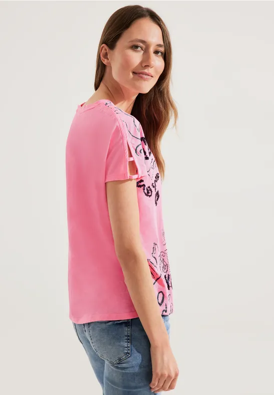 T-shirt avec imprimé photo soft pink