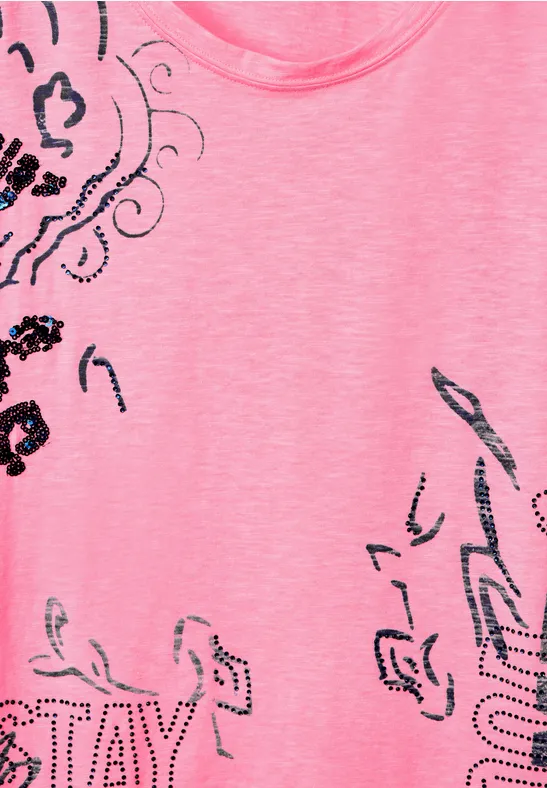 T-shirt avec imprimé photo soft pink
