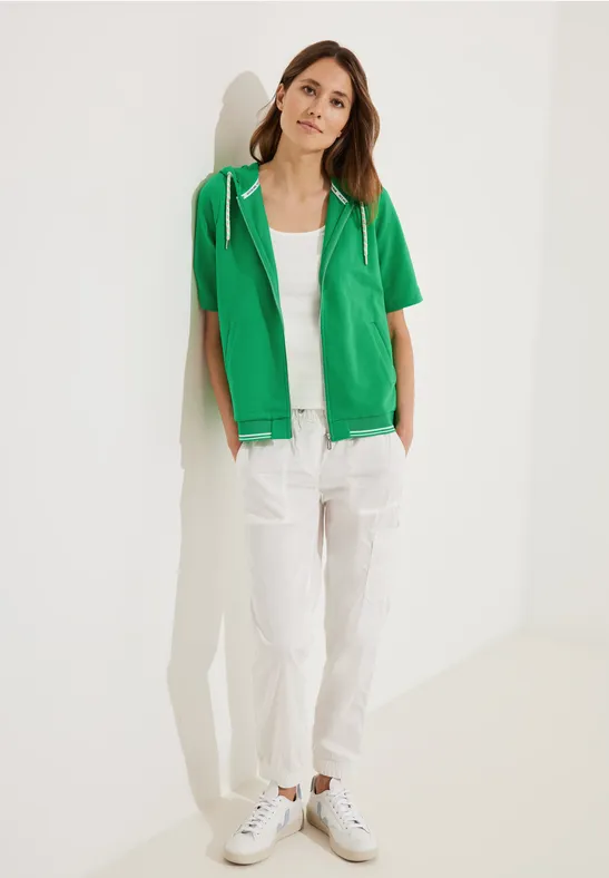 Hoodie Shirtjacke fresh green