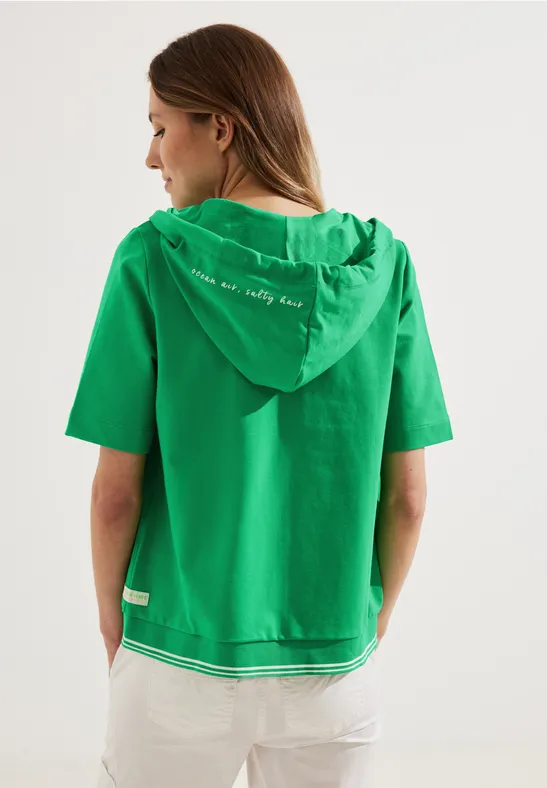 Hoodie Shirtjacke fresh green