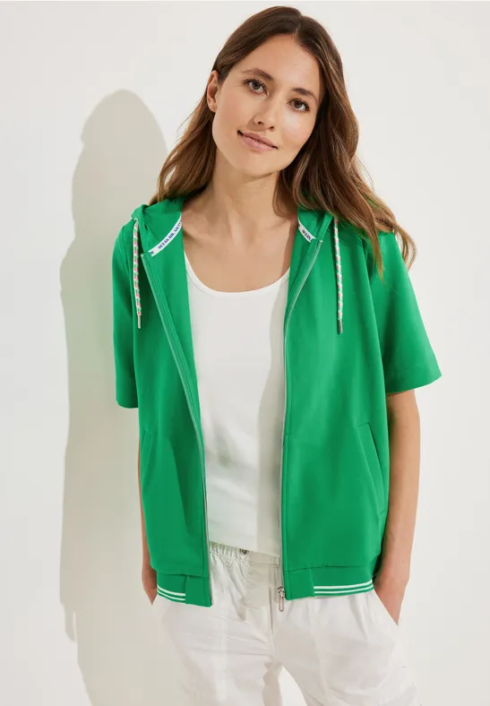 Hoodie Shirtjacke fresh green
