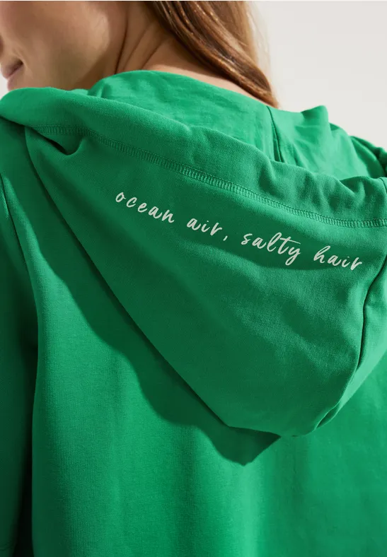 Hoodie Shirtjacke fresh green