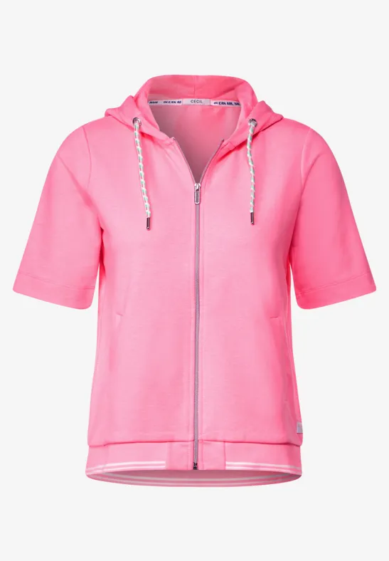 Hoodie Shirtjacke soft pink