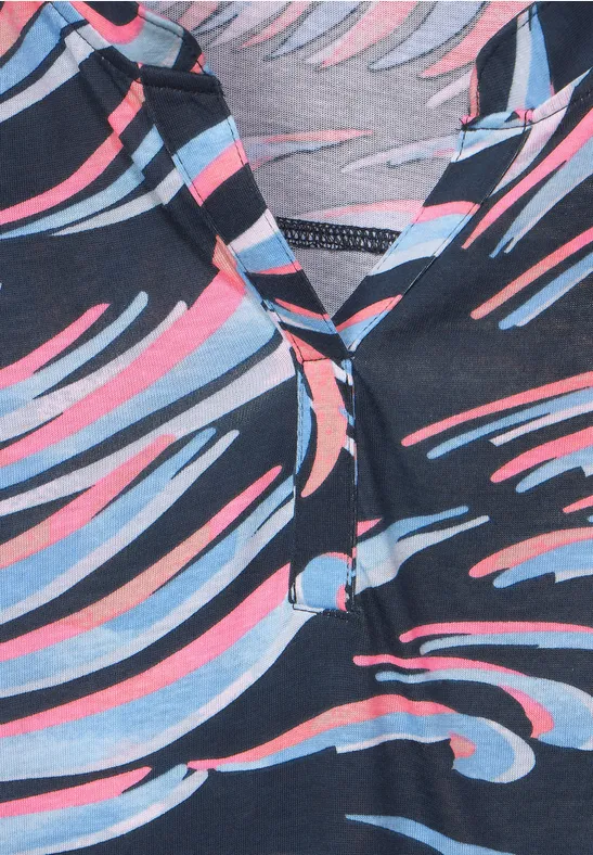 Débardeur avec imprimé deep blue