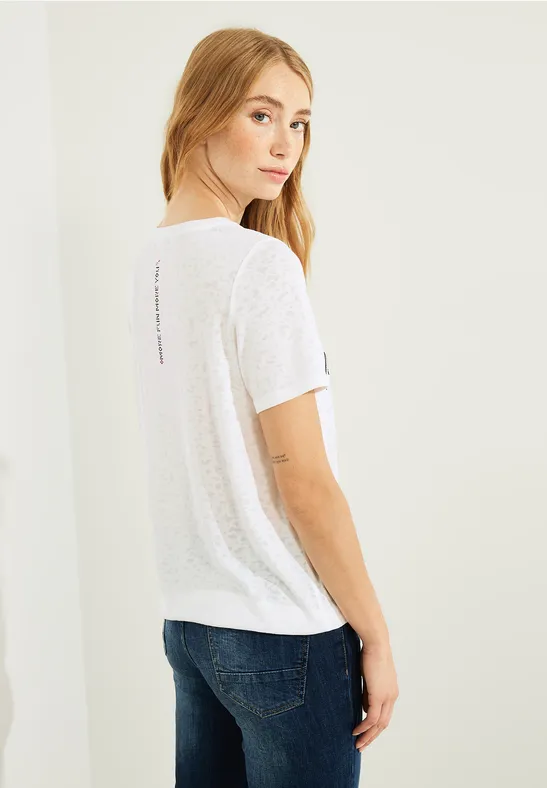 Multicolor Fotoprint Shirt vanilla white