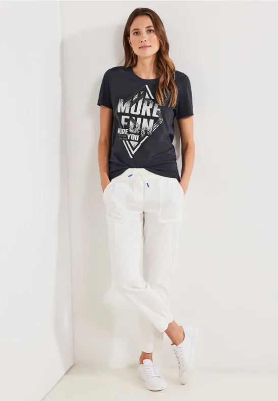 Wordingprint Shirt night sky blue