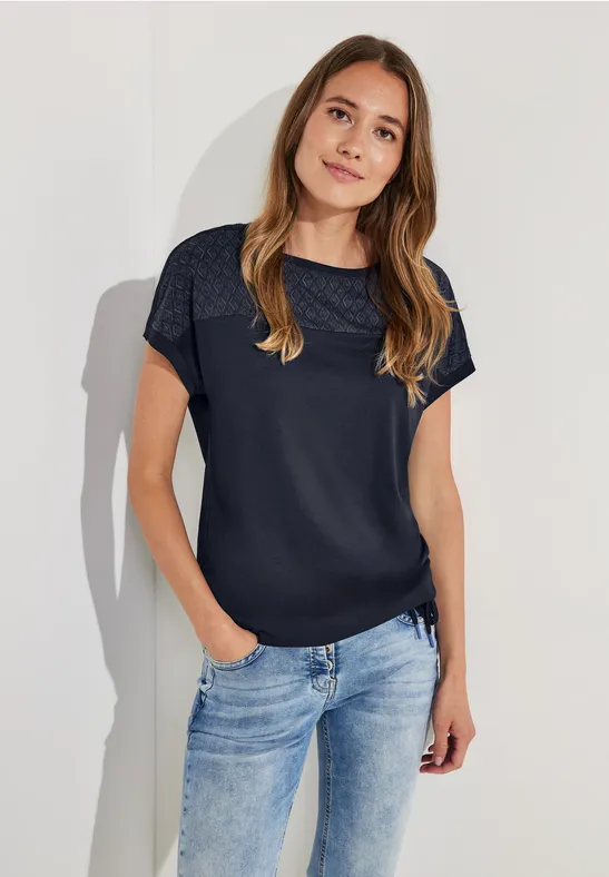 Burn Out Shirt night sky blue