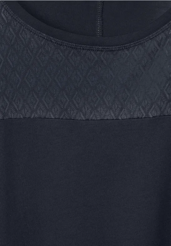 Burn Out Shirt night sky blue