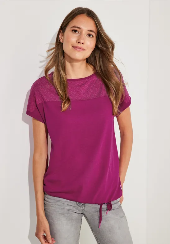 Burn Out Shirt cool pink