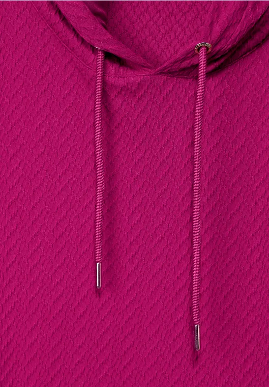 T-shirt à capuche structuré cool pink