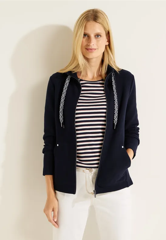 Shirtjacke mit Struktur night sky blue