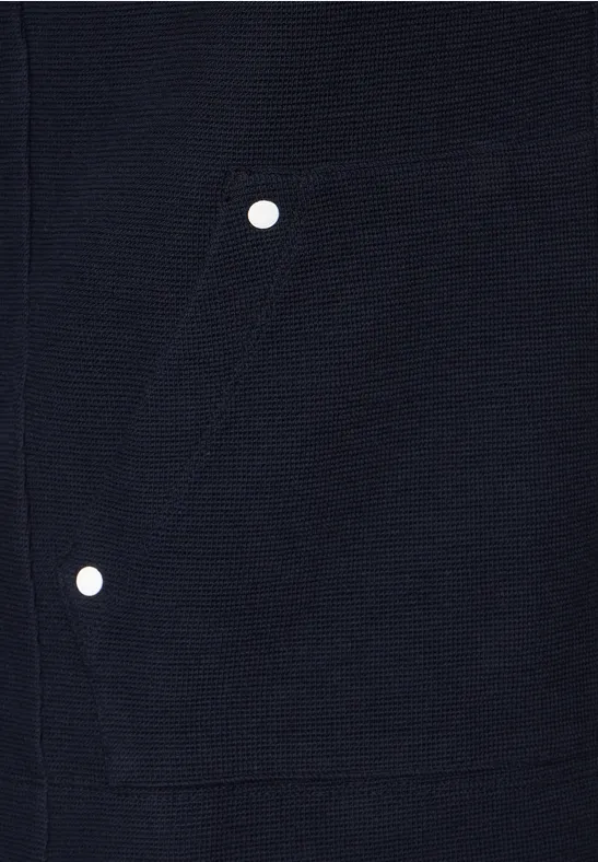 Shirtjacke mit Struktur night sky blue