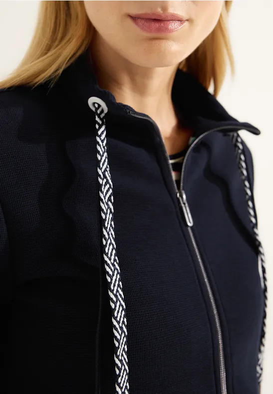 Shirtjacke mit Struktur night sky blue