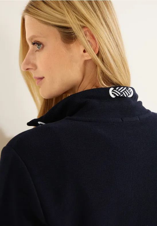 Shirtjacke mit Struktur night sky blue