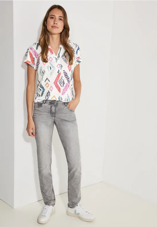 Multicolor Printshirt vanilla white