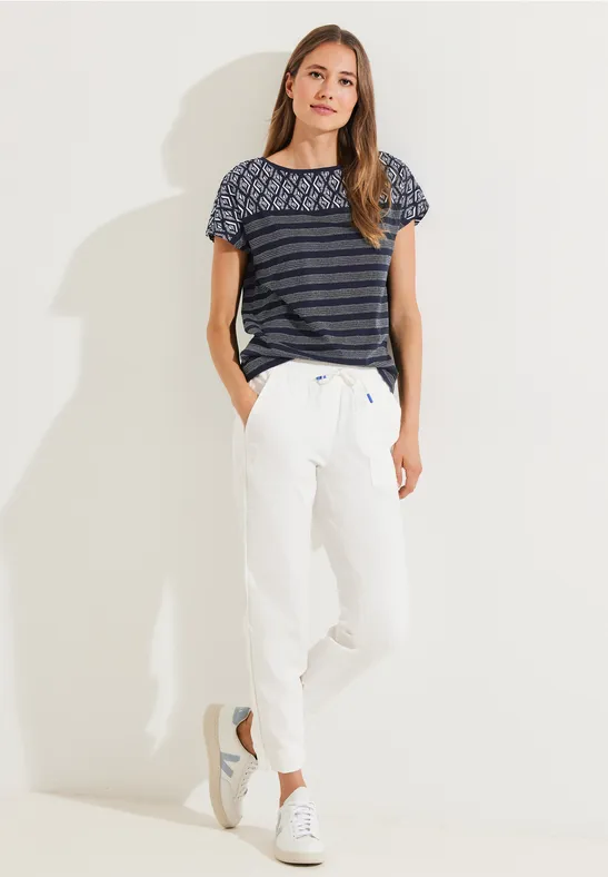 T-shirt met printmix night sky blue