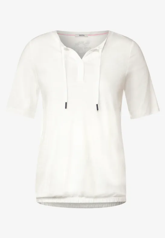 Shirt im Tunikastyle vanilla white