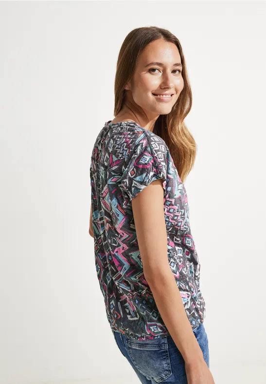 Tuniekshirt met print night sky blue