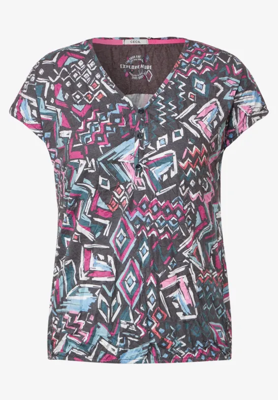 Tuniekshirt met print night sky blue
