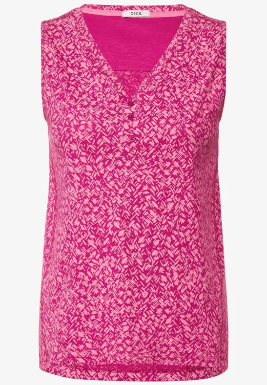 Minimalprint Top cool pink