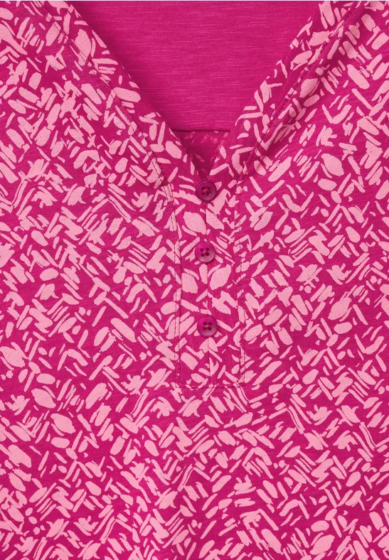 Minimalprint Top cool pink