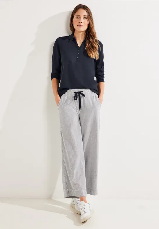 Shirt mit Polokragen night sky blue