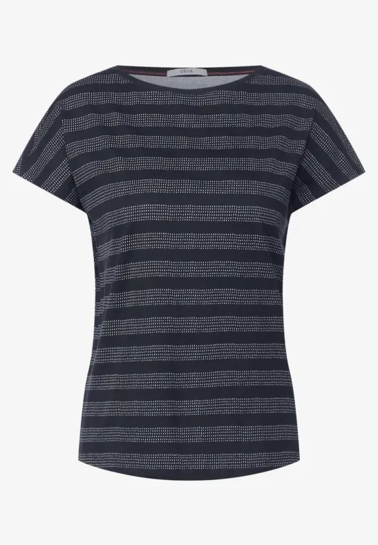 U-Boot Streifenshirt night sky blue