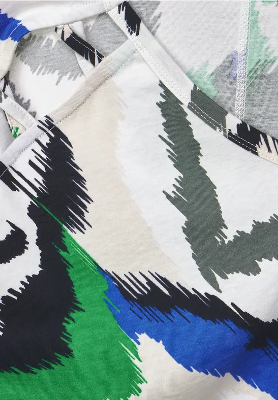 T-shirt avec détails sur les épaules vanilla white