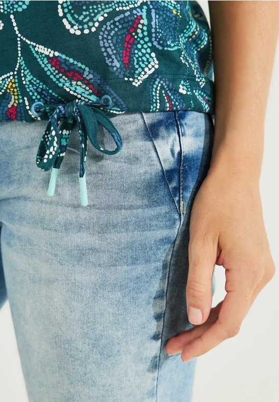 T-shirt avec imprimé all-over deep lake green