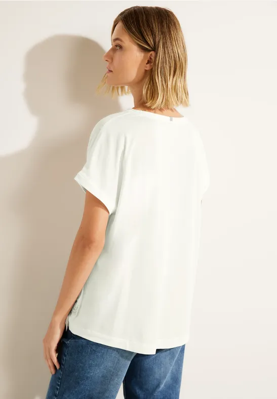 Materialmix Shirt vanilla white