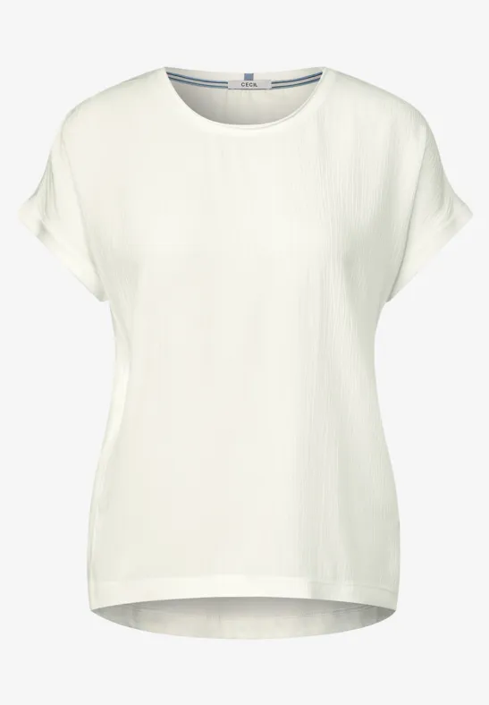 Materialmix Shirt vanilla white