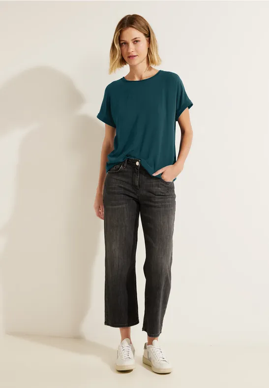 Materialmix Shirt deep lake green