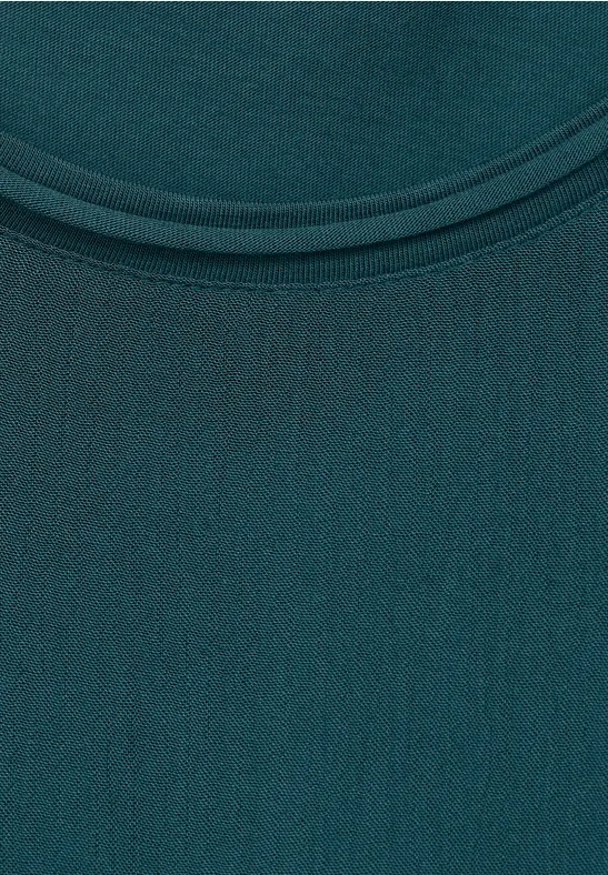 Materialmix Shirt deep lake green