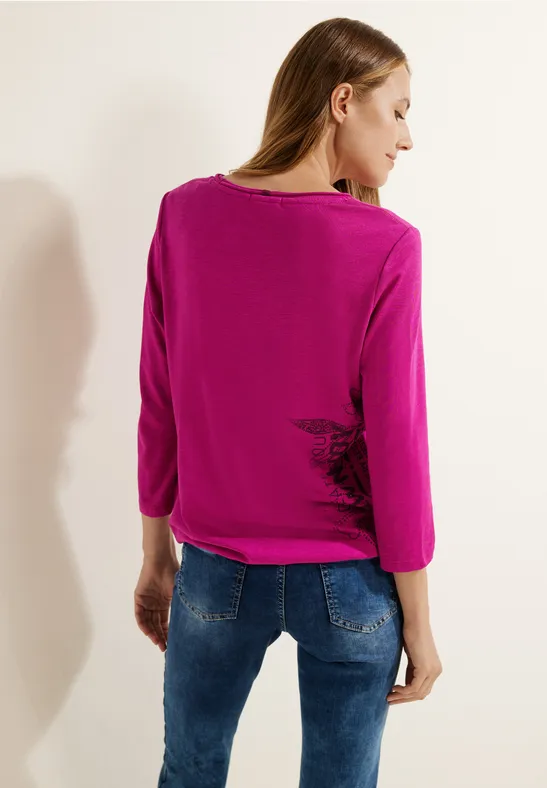 T-shirt avec imprimés sur le devant cool pink