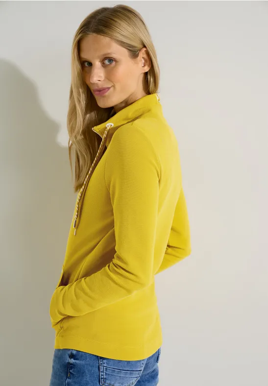 Shirtjacke mit Struktur golden yellow