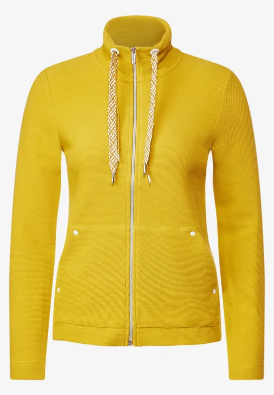Shirtjacke mit Struktur golden yellow