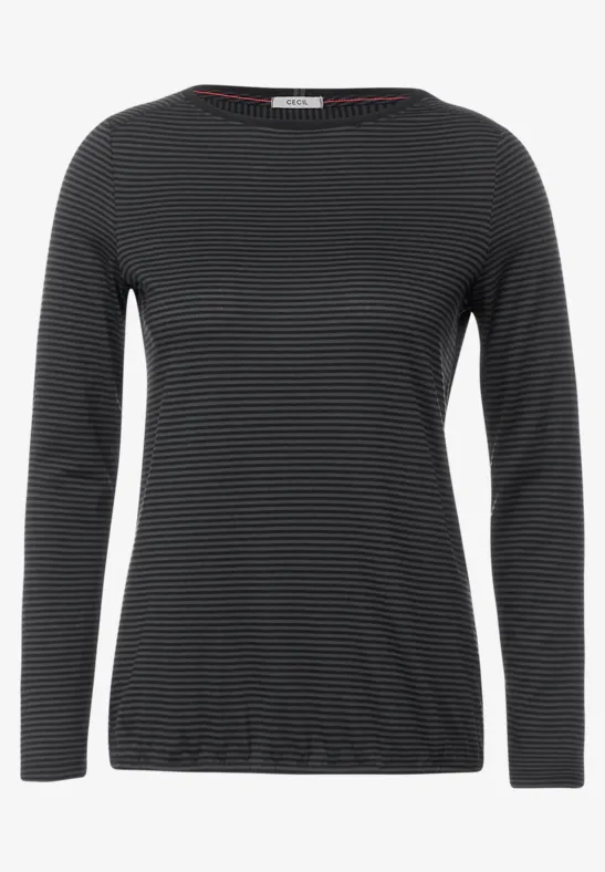 Gestreept shirt Black