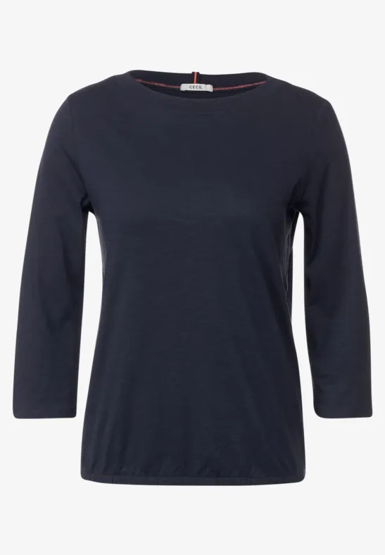 T-shirt à encolure bateau night sky blue