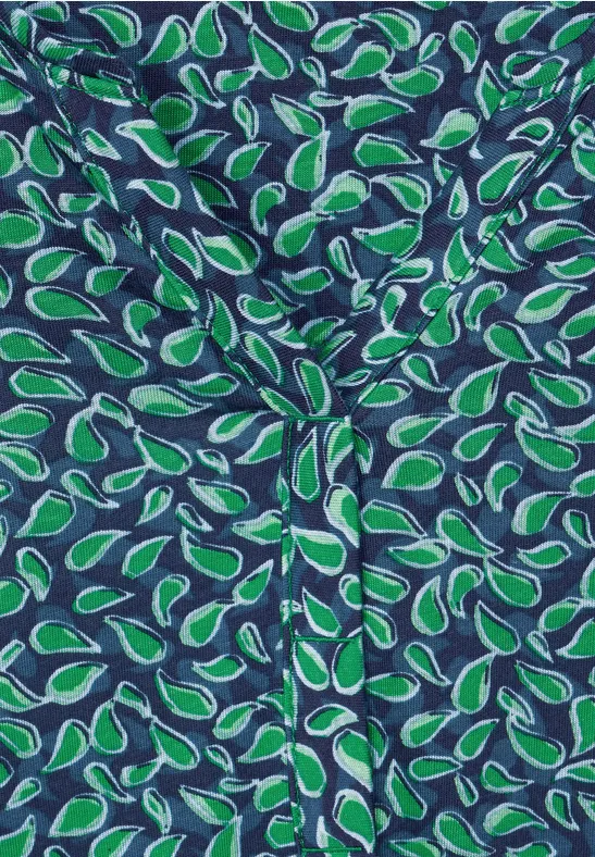 Tuniekshirt met onopvallende print easy green