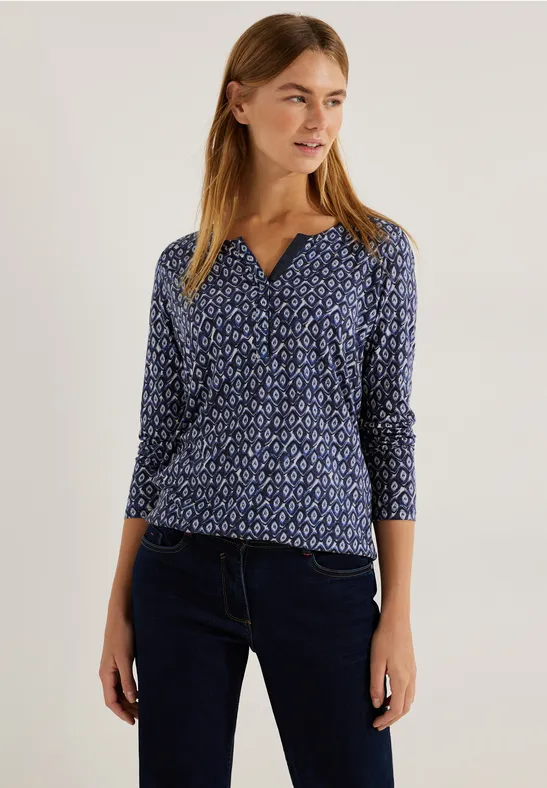 Tuniekshirt met onopvallende print night sky blue