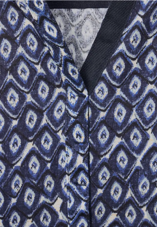 Tuniekshirt met onopvallende print night sky blue