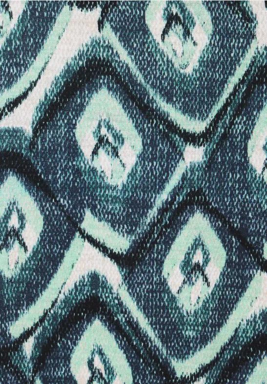Shirt met lange mouwen en print easy green