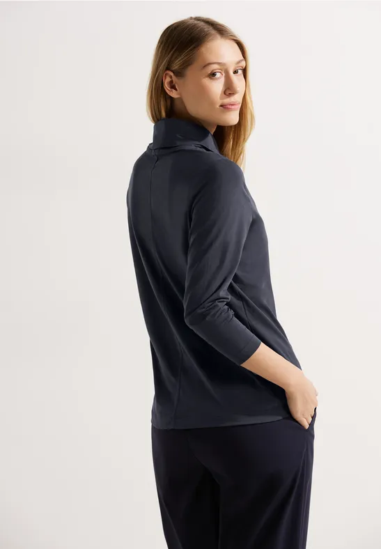 Jersey basic shirt night sky blue
