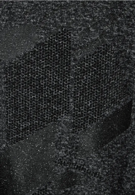 Softes Shirt mit Frontprint black melange