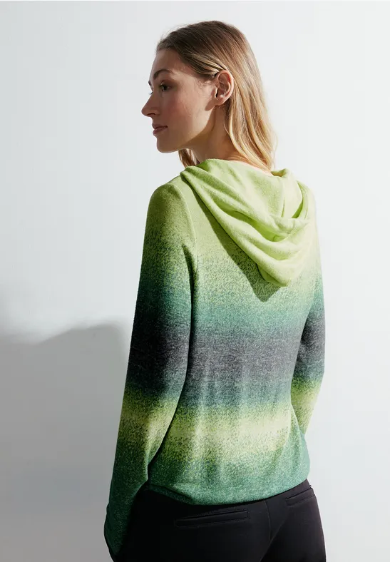 Hoodie met lange mouwen sulphur lime