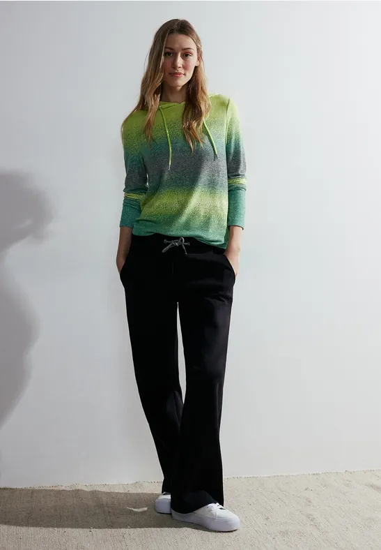 Hoodie met lange mouwen sulphur lime