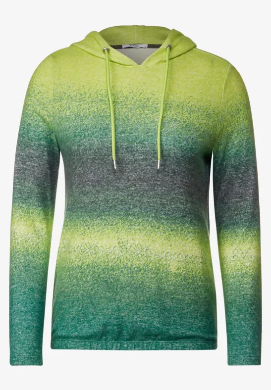 Hoodie met lange mouwen sulphur lime